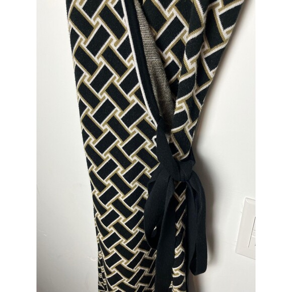 Diane von Furstenberg x Target Wrap Dress Womens XXS Black Geometric Sleeveless - Picture 3 of 7